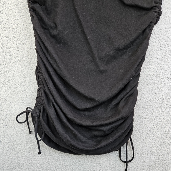 Good American Black Ruched Mini Dress - Picture 4 of 10